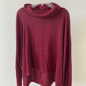 Maroon turtleneck sweater